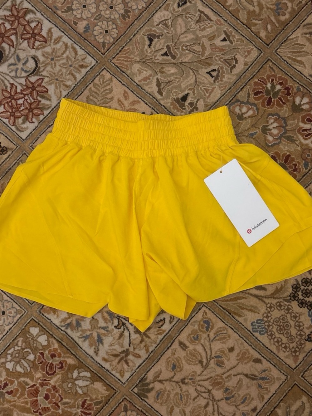 lululemon athletica Bright Yellow Athletic Shorts